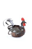 Small Zimbabwean Recycled Teapot Rooster Planter Default Title