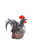 Small Zimbabwean Recycled Teapot Rooster Planter Default Title