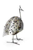 Guinea Fowl Recycled Oil Drum Sculptures Medium Guinea Fowl