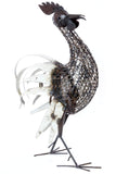 Mesh Rooster Recycled Metal Sculpture Default Title