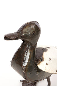 Recycled Metal Duck Sculptures Mama Duck Sculpture