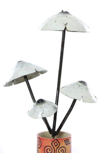 Recycled Metal Mushroom Garden Stake Default Title