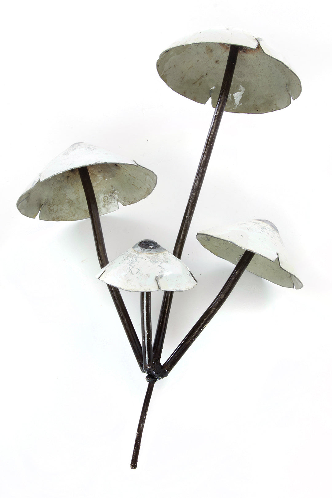 Recycled Metal Mushroom Garden Stake Default Title