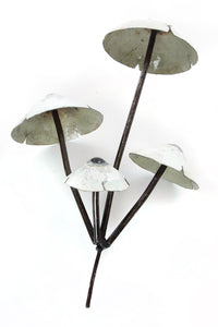 Recycled Metal Mushroom Garden Stake Default Title