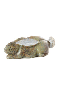 AMELIA HIDING Shona Serpentine Stone Rabbit Sculptures Medium Serpentine Stone Rabbit Sculpture