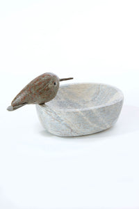 Serpentine Stone Oval Bird Dishes Small Bird Dish