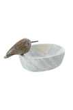 Serpentine Stone Oval Bird Dishes Small Bird Dish