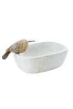 Serpentine Stone Oval Bird Dishes Large Bird Dish