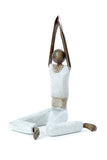 Stone & Metal Yogi Sculpture with Clasped Hands Default Title